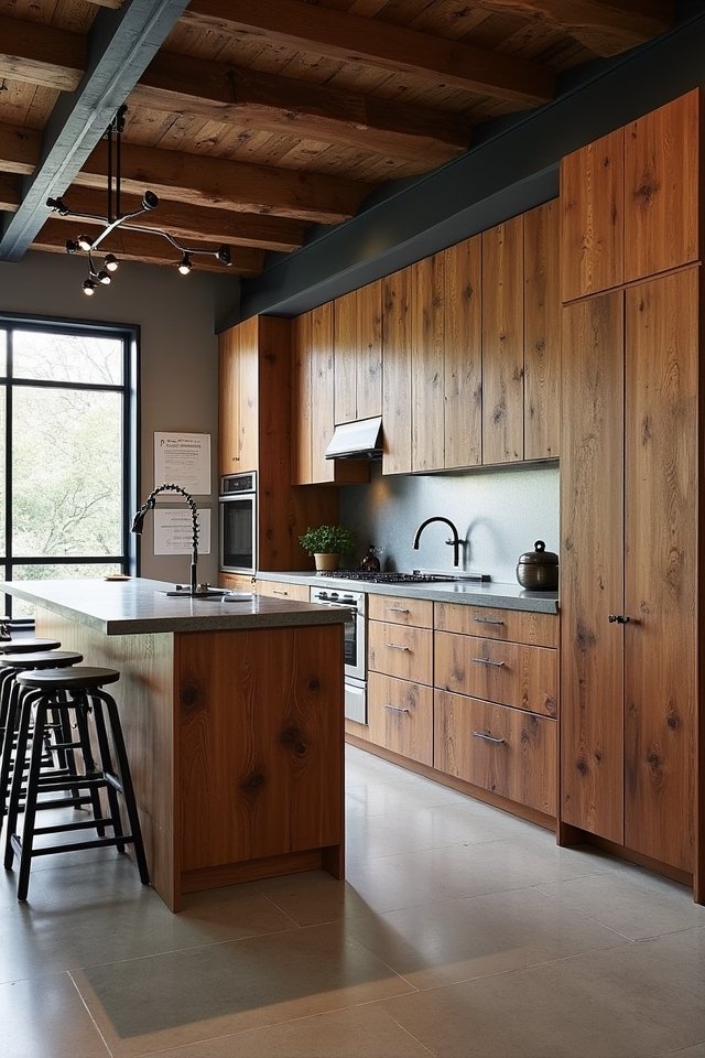 sturdy rustic kitchen cabinets