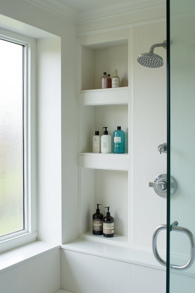 stylish accessible bathroom niches