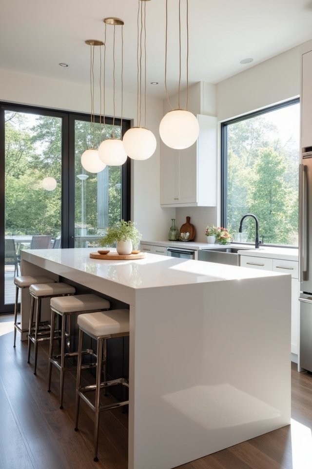 stylish acrylic kitchen island