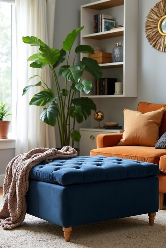stylish and functional storage ottomans
