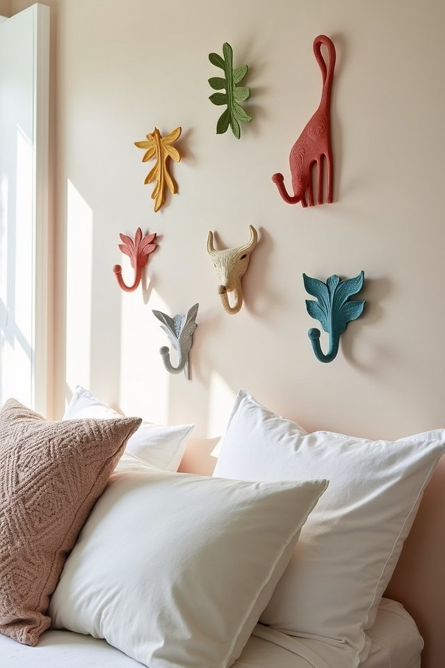 stylish and functional wall hooks