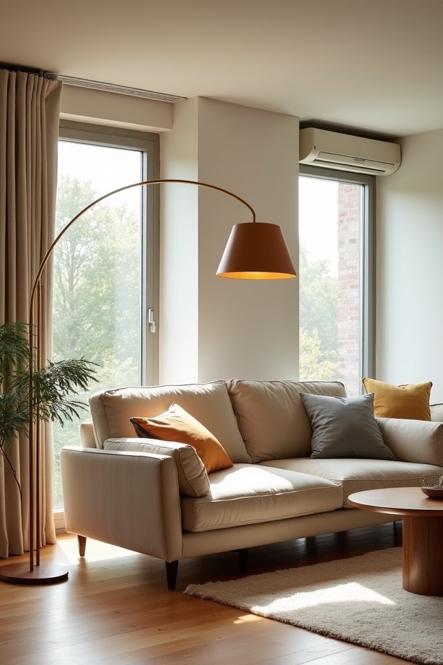 stylish arc lamp elegance