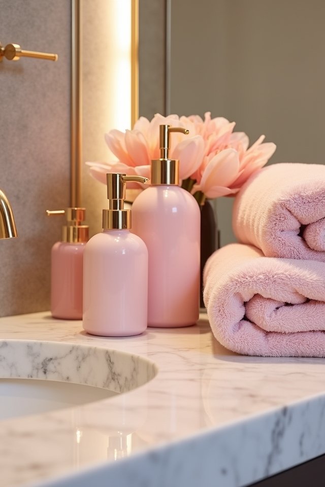 stylish bathroom accessories set