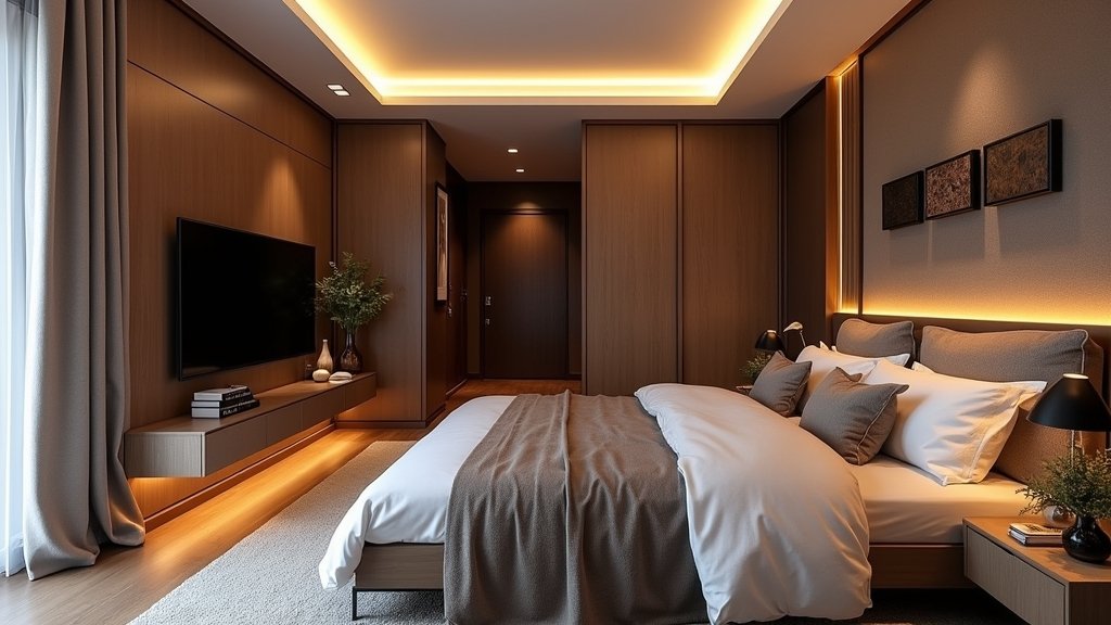 stylish bedroom tv designs