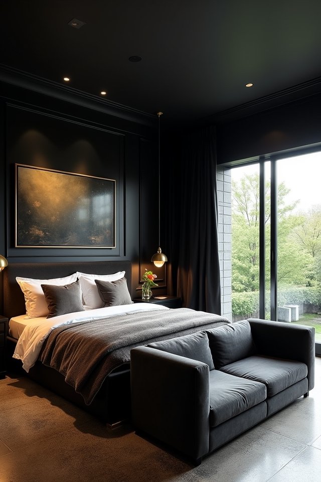 stylish black wall decor