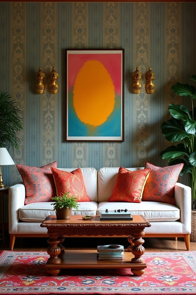 stylish blend of decor
