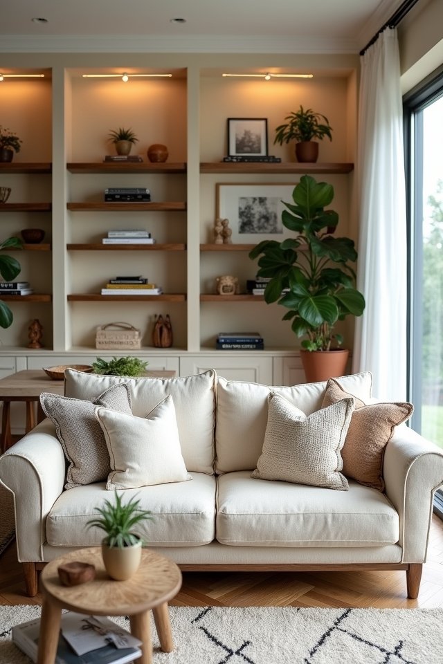 stylish built in shelving ideas