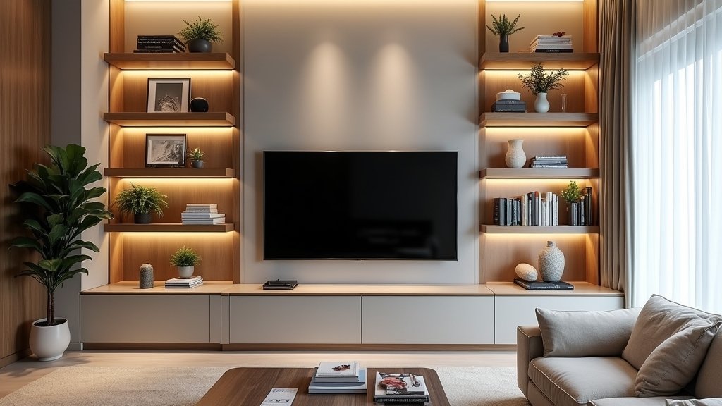 stylish built in shelving ideas