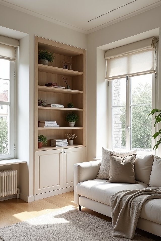 stylish built in shelving ideas