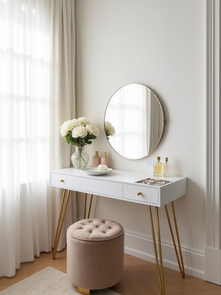 stylish compact dressing table