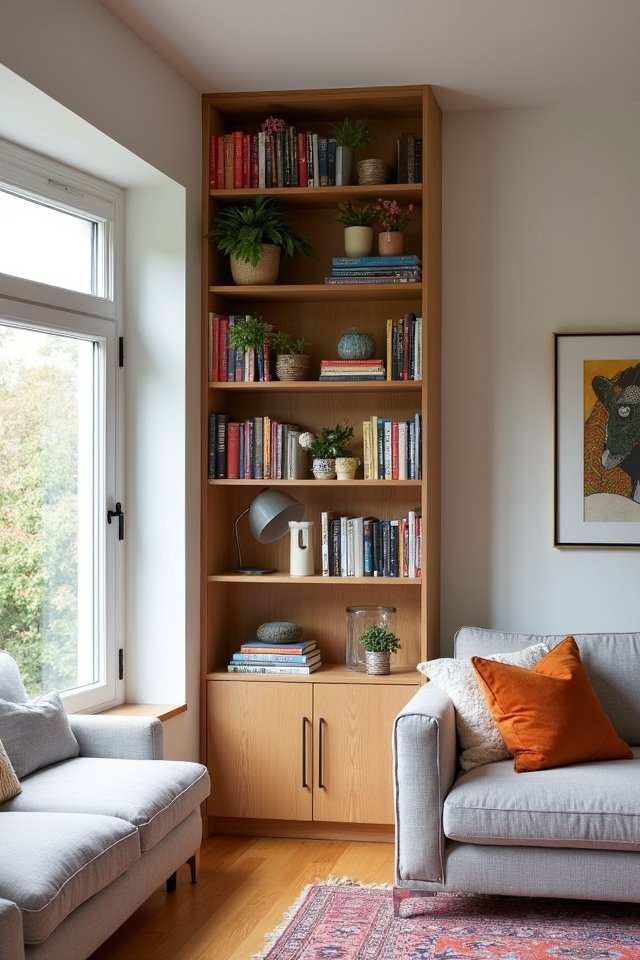 stylish corner bookcase solutions