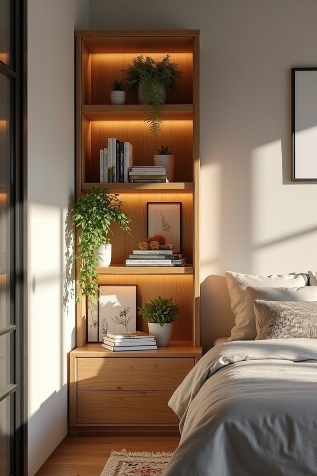 stylish corner shelving units