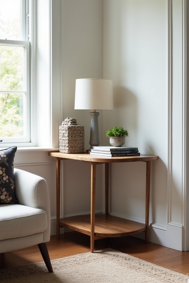 stylish corner table versatility