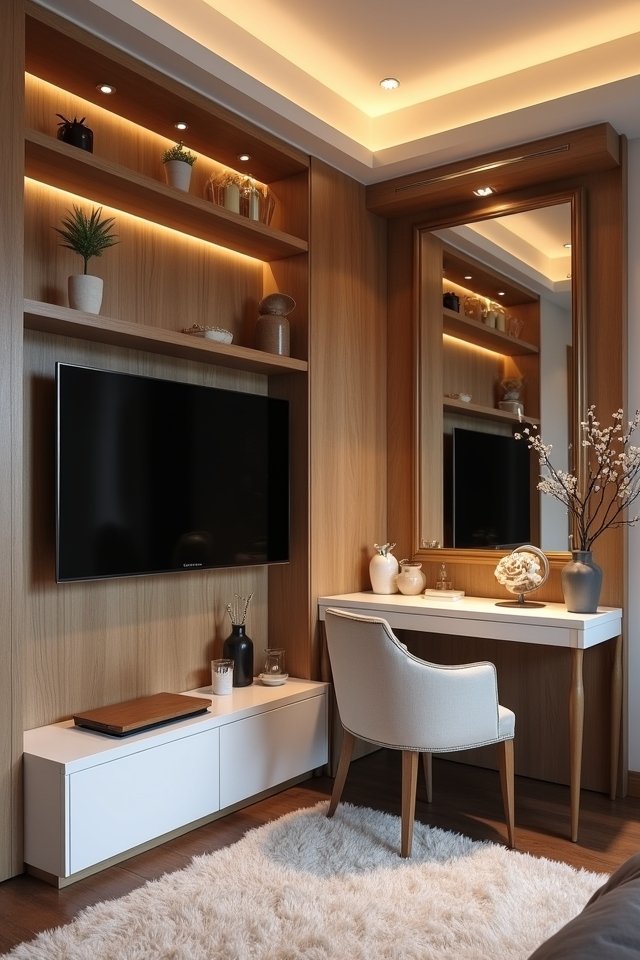 stylish corner tv unit
