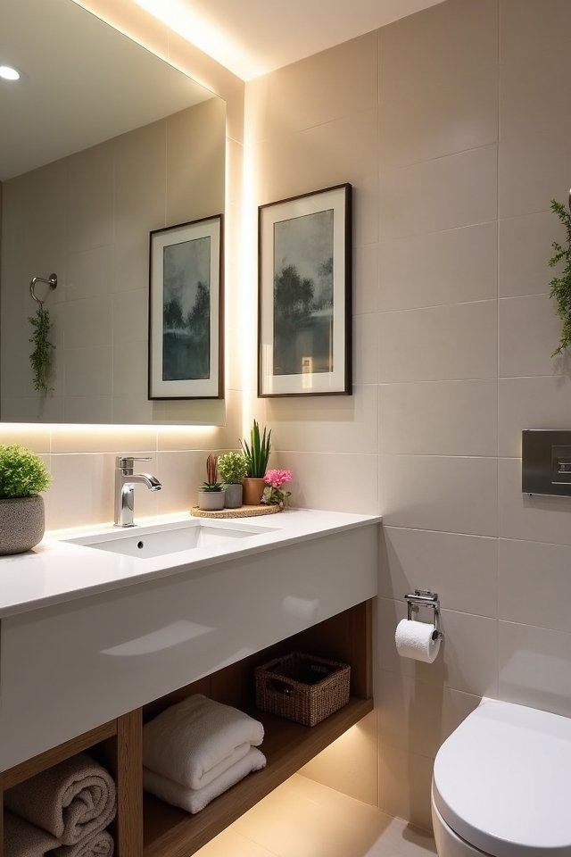 stylish corner vanity solution