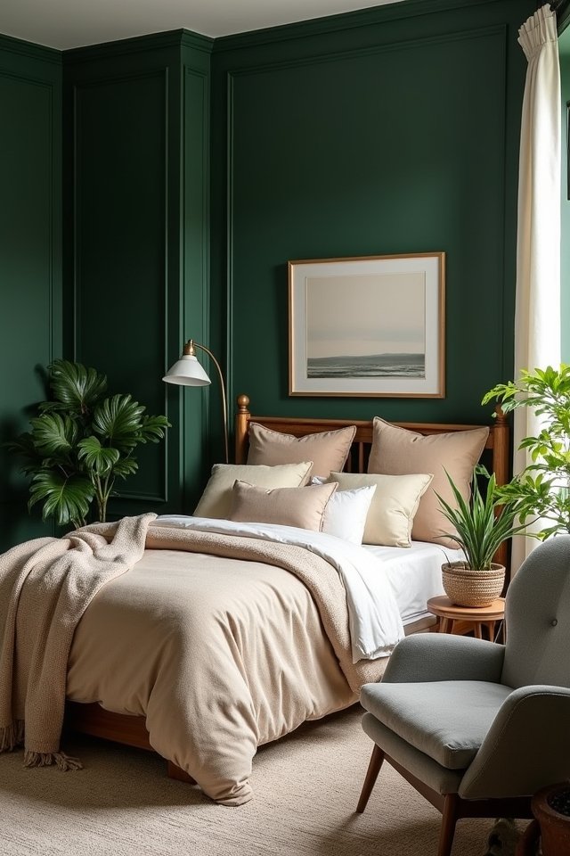 stylish dark green elegance