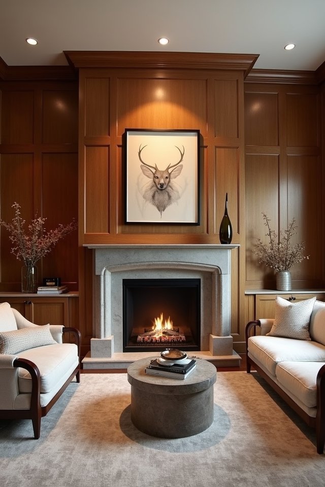 stylish fireplace paneling ideas