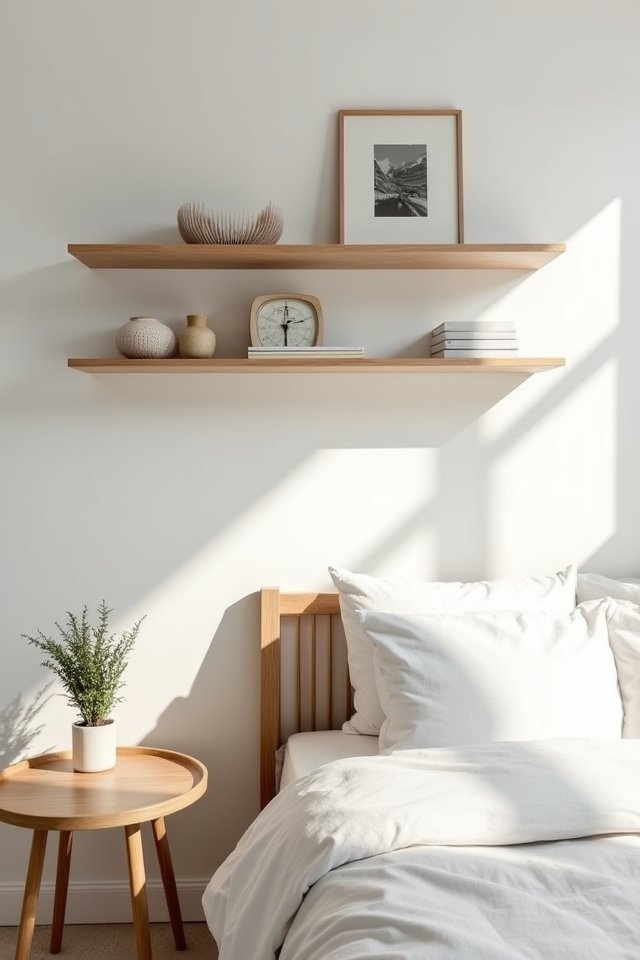 stylish floating shelf decor