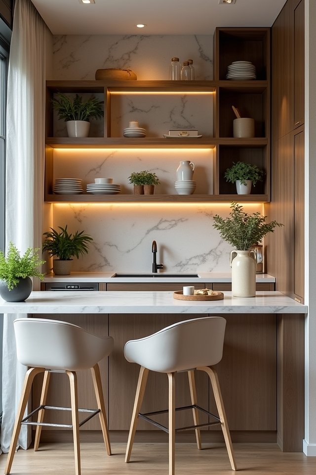 stylish floating shelf installation