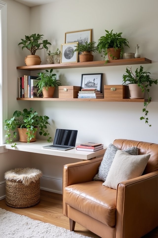 stylish floating shelf storage