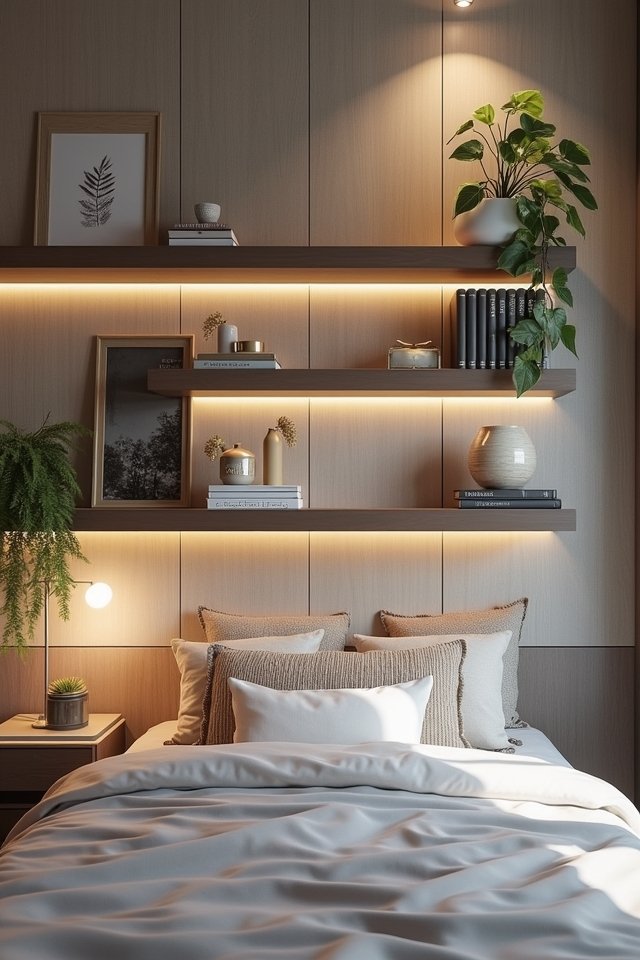 stylish floating shelves design