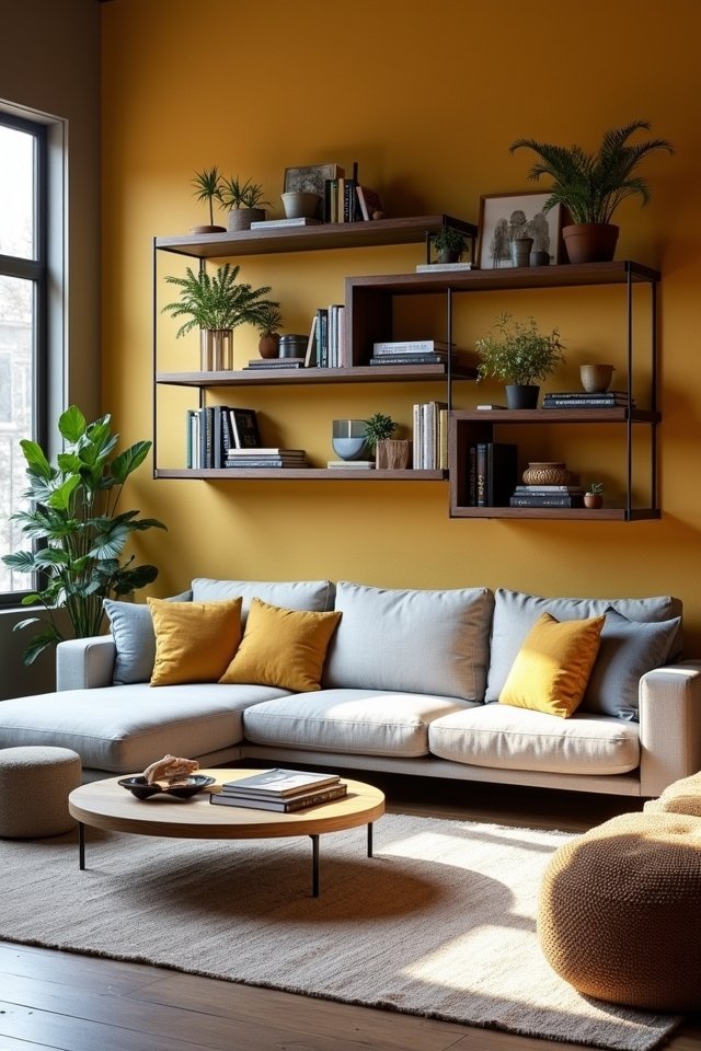 stylish floating shelves elevate