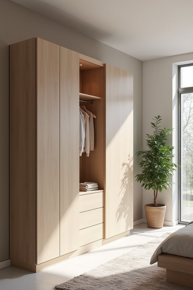 stylish floating wardrobe solutions