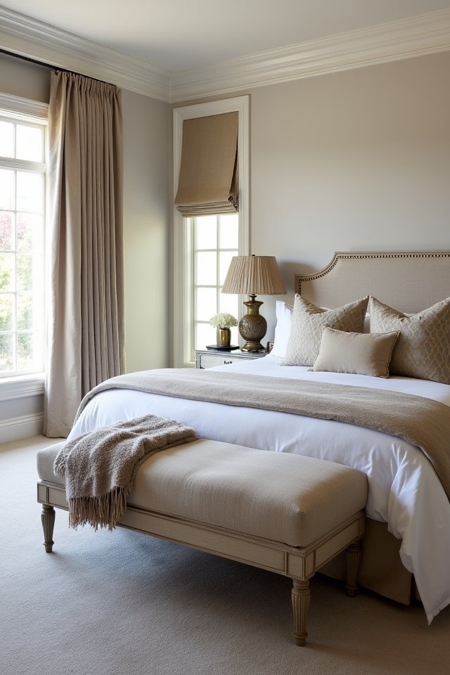 stylish functional bedroom bench