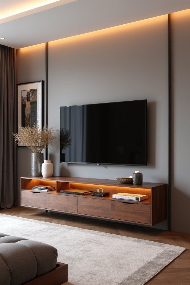 stylish functional media console