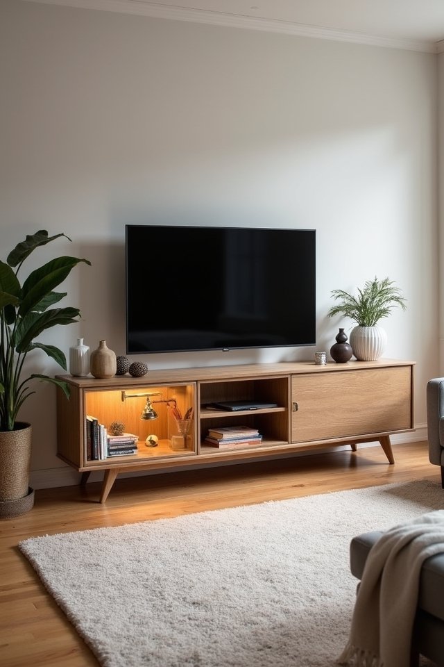 stylish functional media consoles