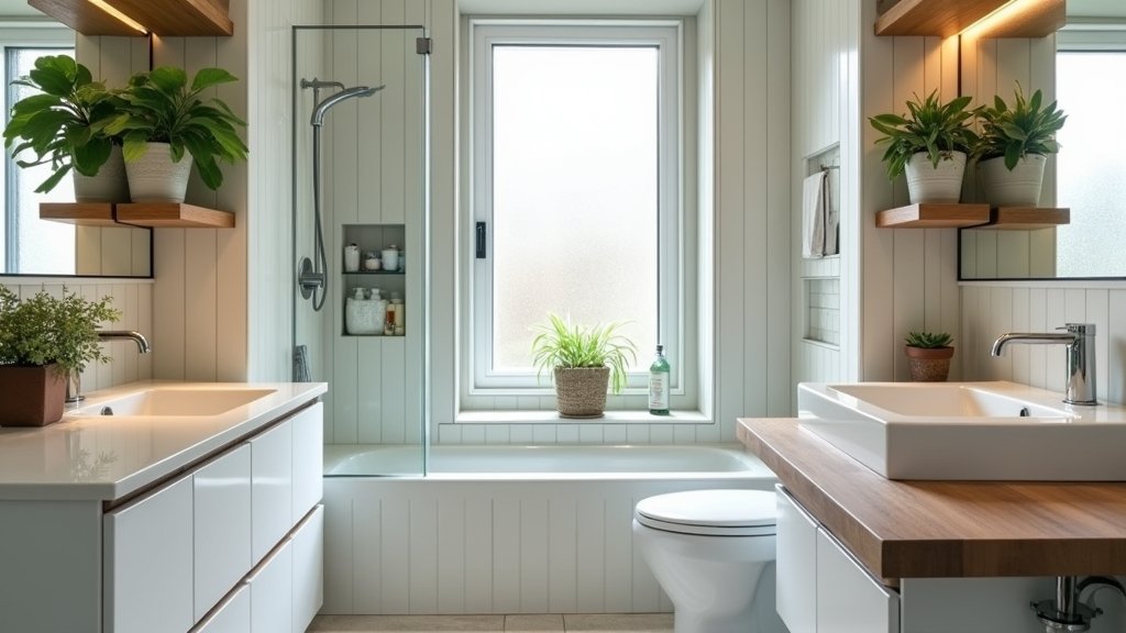 stylish functional tiny bathrooms