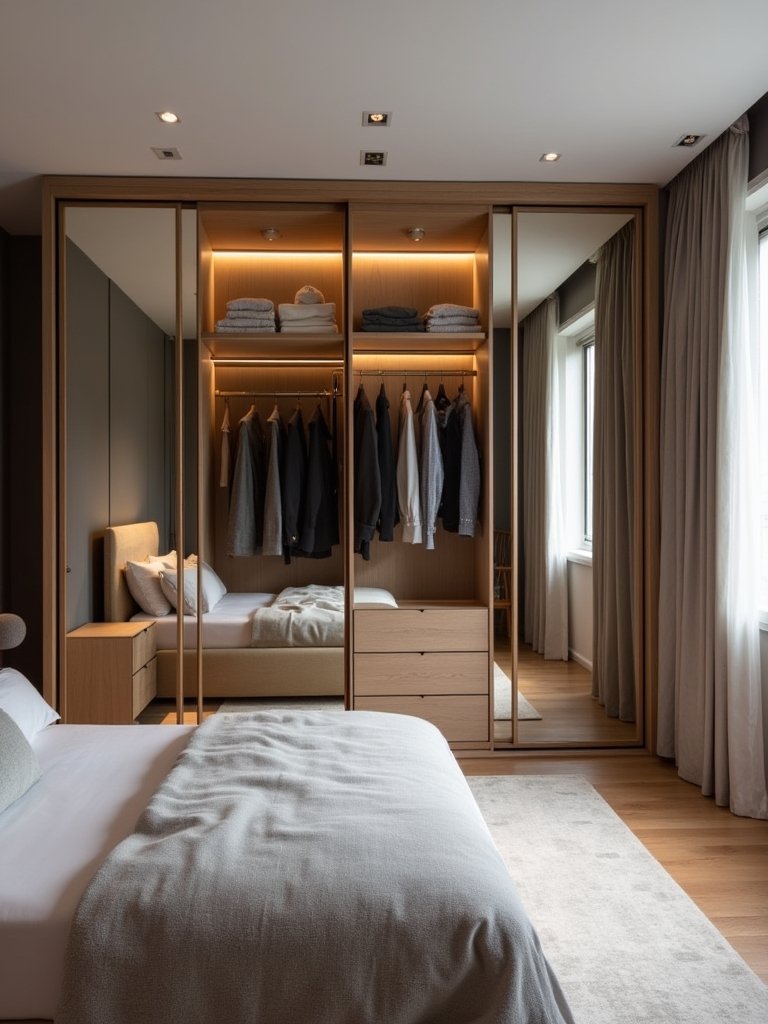 stylish functional wardrobe mirrors