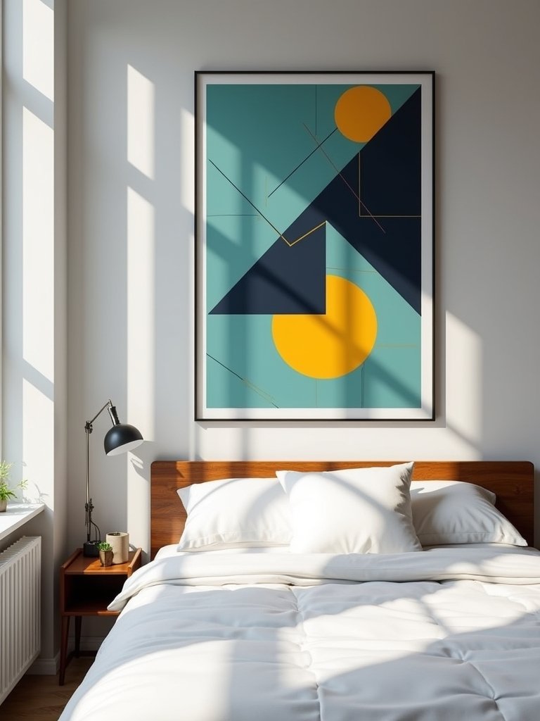 stylish geometric bedroom designs