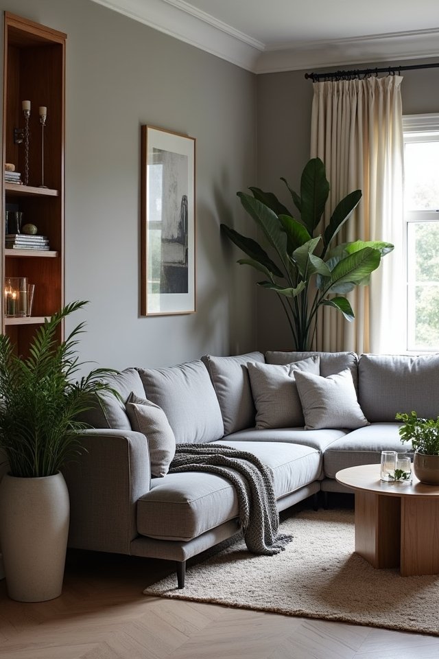 stylish gray cozy accents