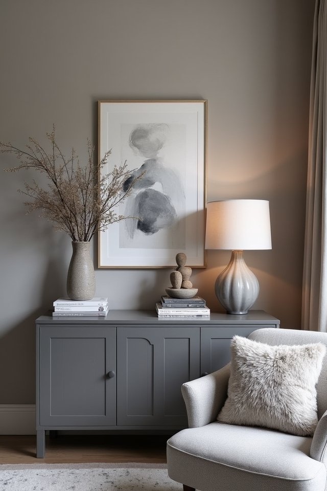 stylish grey console table