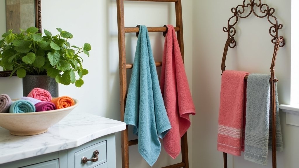 stylish hand towel displays