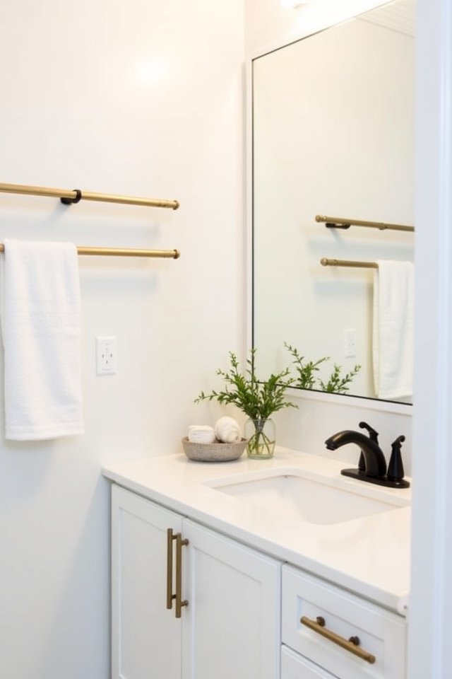 stylish hardware bathroom update