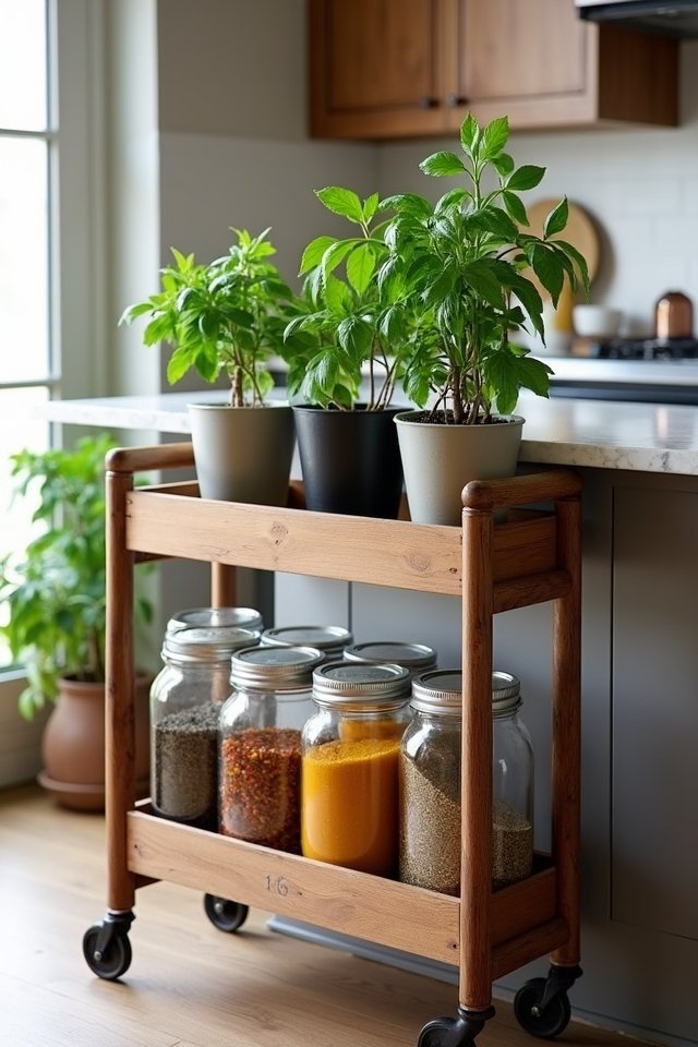 stylish herb and spice organization