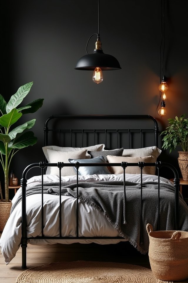 stylish industrial black lighting