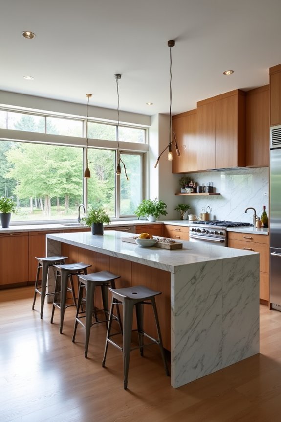 stylish island for functionality