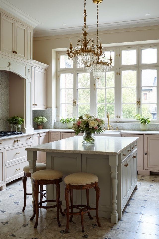 stylish kitchen island integration