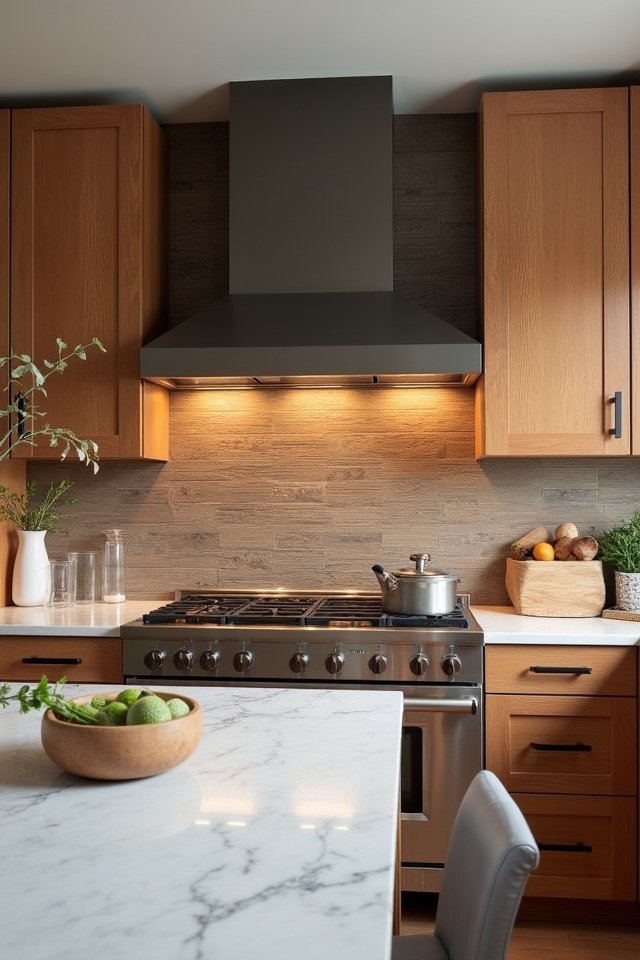 stylish kitchen material combinations