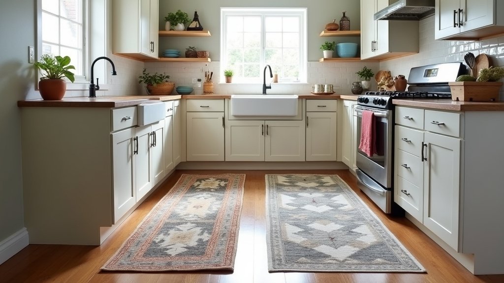 stylish kitchen runner rugs