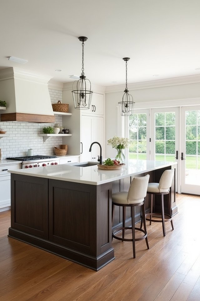 stylish kitchen statement island