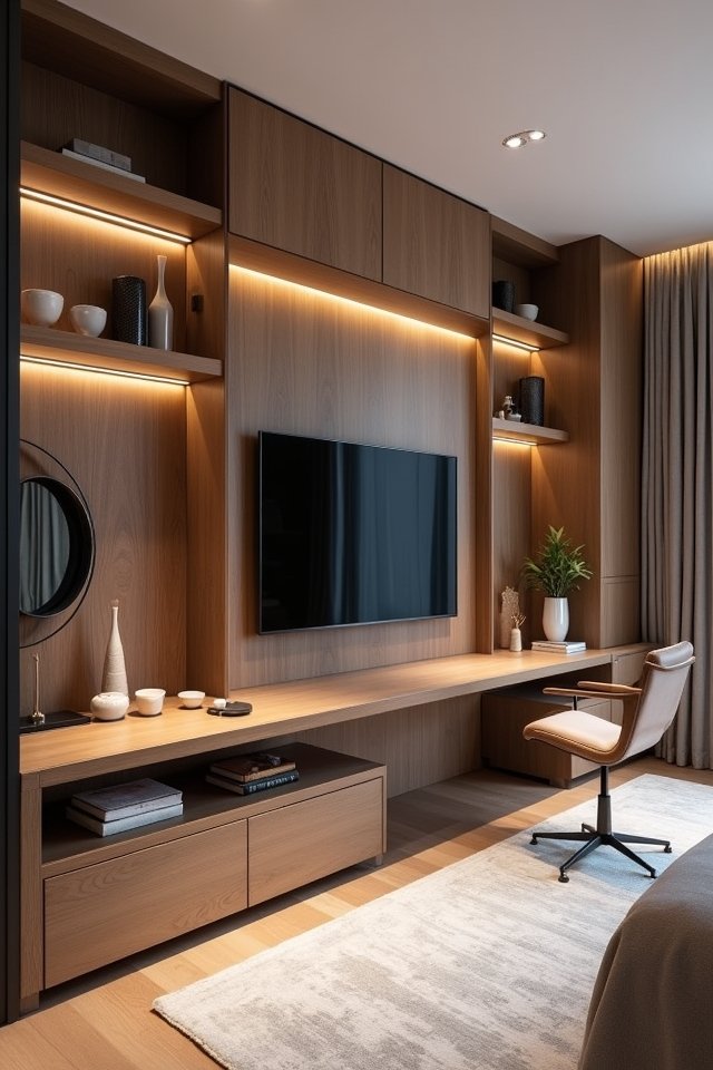 stylish l shaped tv unit