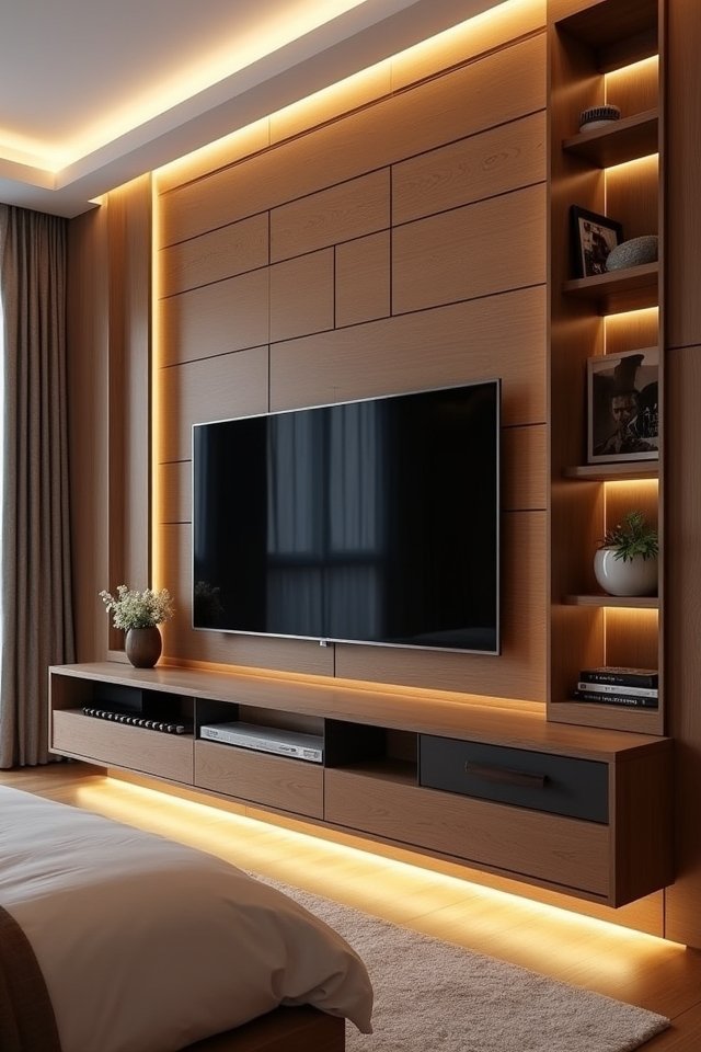 stylish layered lighting panels