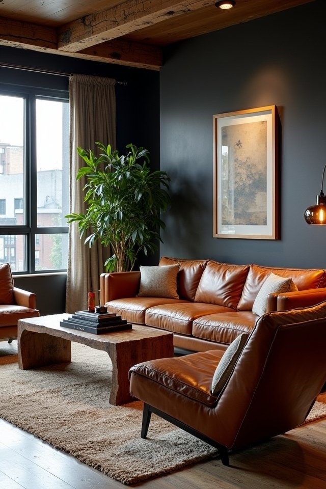 stylish leather furnishings elevate
