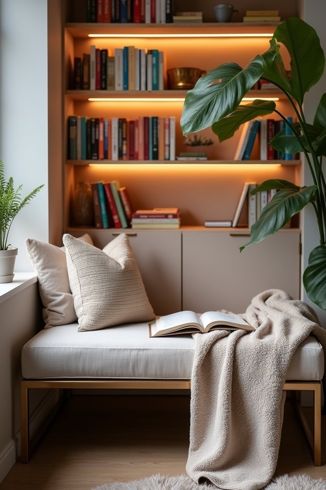 stylish metal frame bench