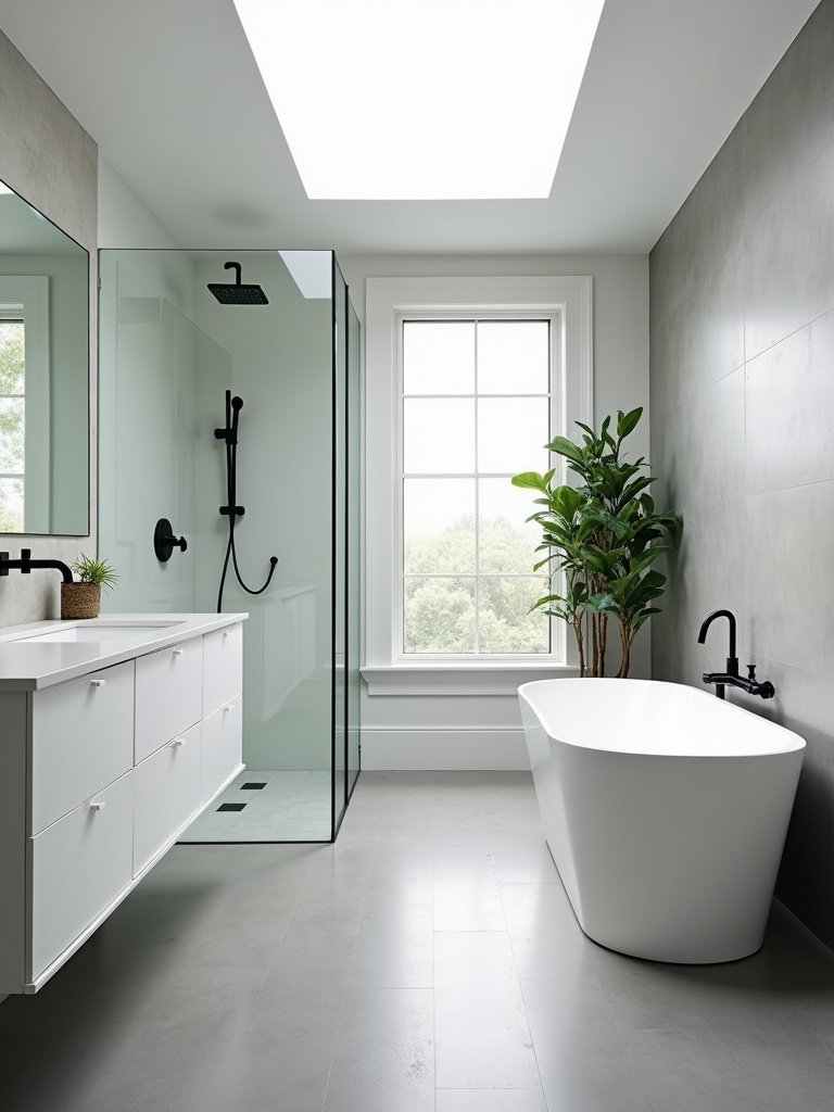 stylish minimalist bathroom design