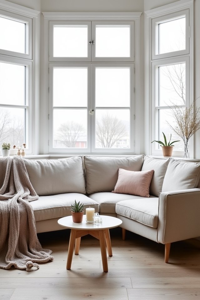 stylish minimalist corner sofa